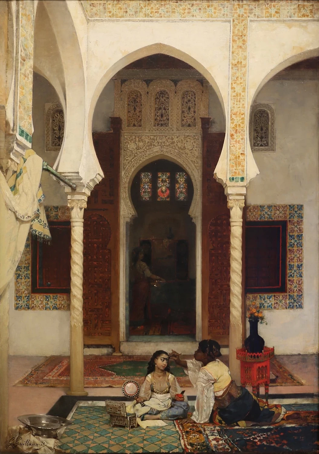 Donne in un cortile orientale